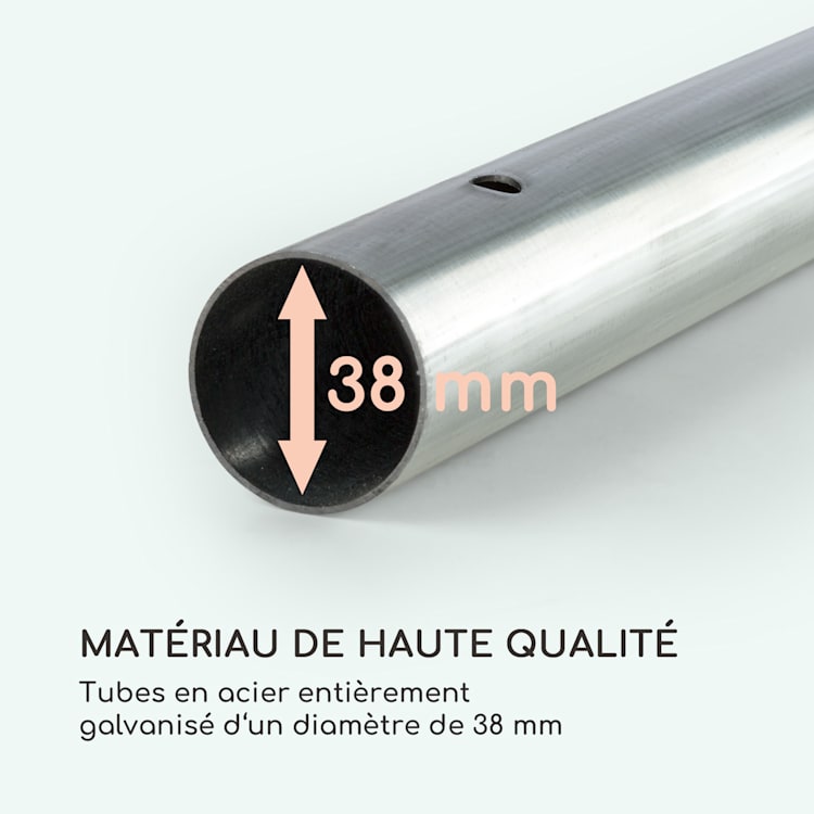 Sommerfest 6x12m 500 g/m² Chapiteau tente PVC étanche galvanisé 6x12 m / galvanisé / blanc