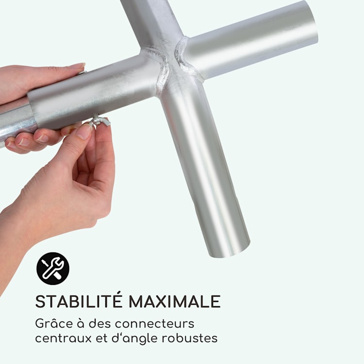Sommerfest 6x12m 500 g/m² Chapiteau tente PVC étanche galvanisé 6x12 m / galvanisé / blanc