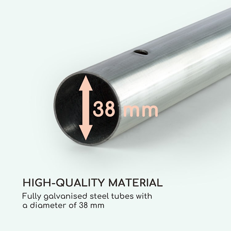 Summerfest Outdoor Garden Party Tent Marquee PVC Waterproof Galvanised White 6 x 12 m 500 g / m² White 6 x 12 m / galvanised / white