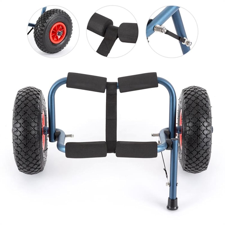 Sea Mule BL kajakkikärry tuki alumiinia anodisoitu taitettava sininen Sininen Metallinen