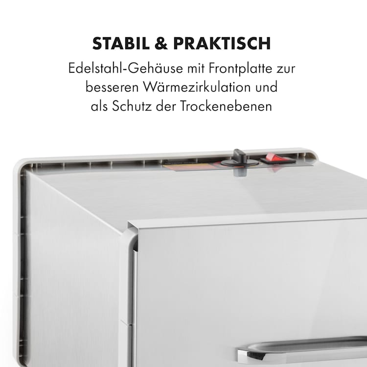Fruit Jerky Steel 6 Dörrautomat 6 Etagen 630 W Fläche: 0,65 m² 6 Etagen