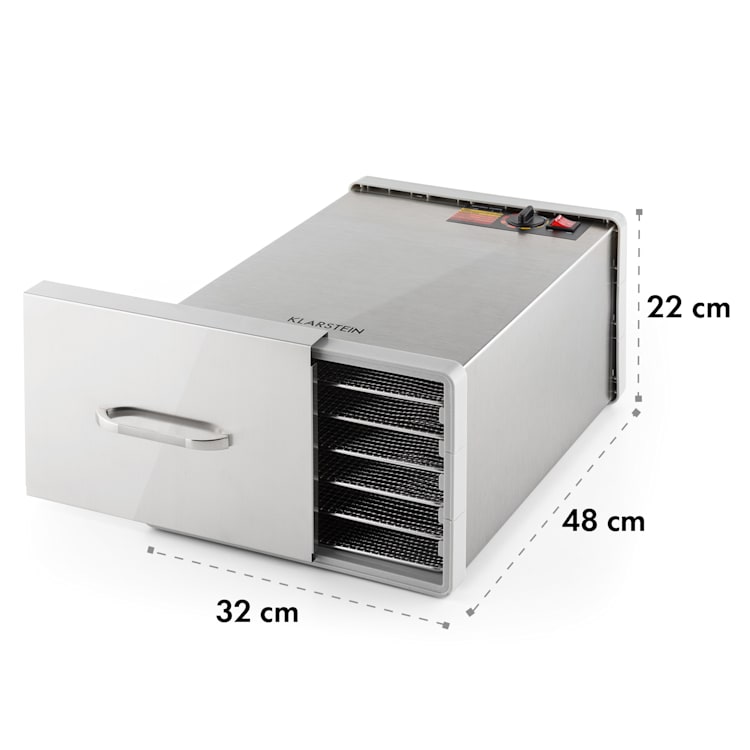 Déshydrateur alimentaire Fruit Jerky Steel 6 6 étagères 630 W Surface : 0,65 m² 6 étages