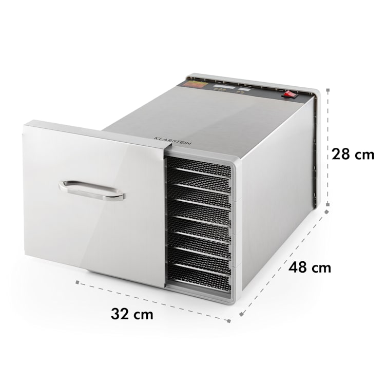 Fruit Jerky Steel 8, sušička, dehydrátor, 630 W, 8 poschodí, ušľachtilá oceľ 8 roštov