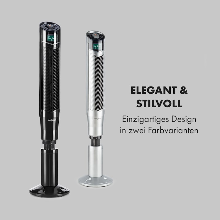 Northpeak Turmventilator höhenverstellbar 44W Timer Fernbedienung Schwarz