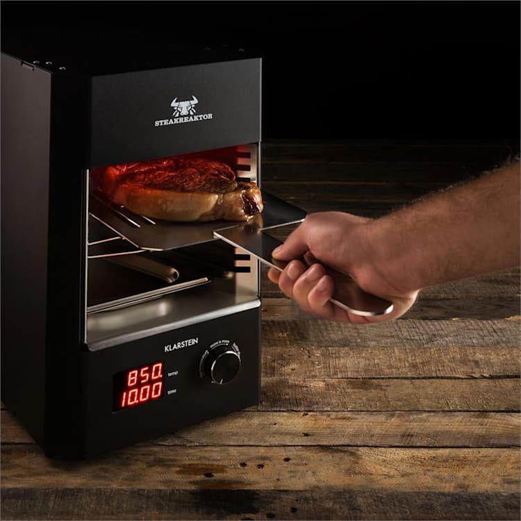 Steakreaktor 2.0 Grill da Interni 850 °C 1600W infrarossi Made in Germany Nero