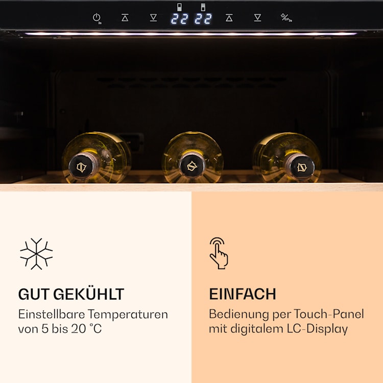 Reserva 166 Duo Weinkühlschrank 166 Flaschen 379 Liter 2 Zonen Touch