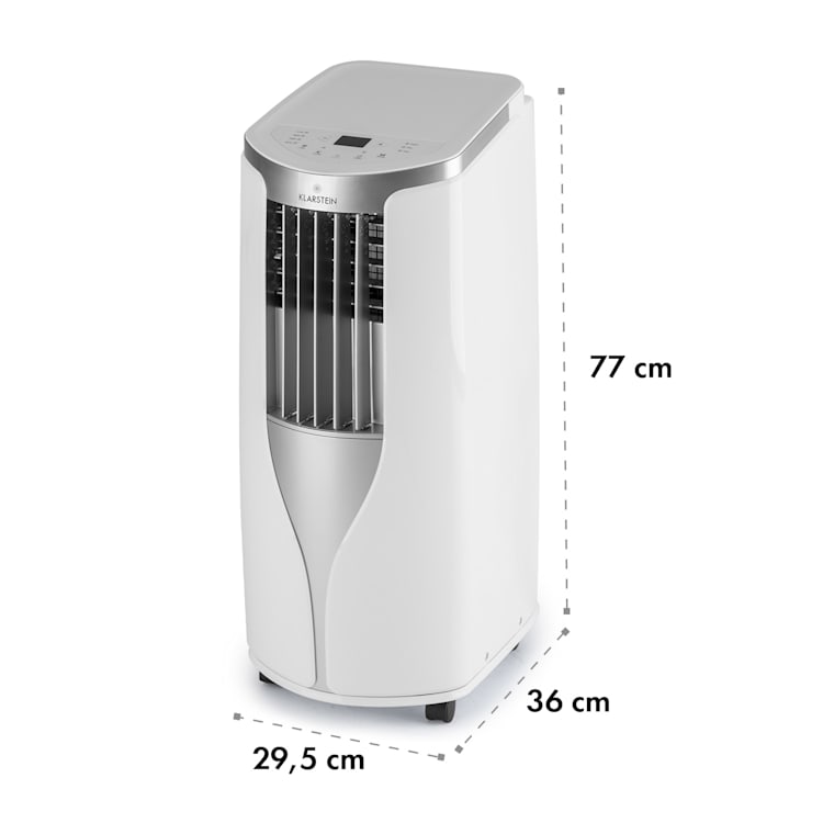 New Breeze 7 mobile Klimaanlage 7000BTU 2,1kW 34m² mobil Fernbedienung 7.000 BTU | Weiß / Silber-Metallic