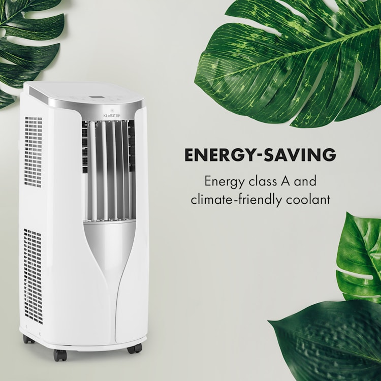 New Breeze 9, aer condiționat portabil, 2,7 KW, clasa de eficiență energetică A, telecomandă, alb Alb / Argintiu