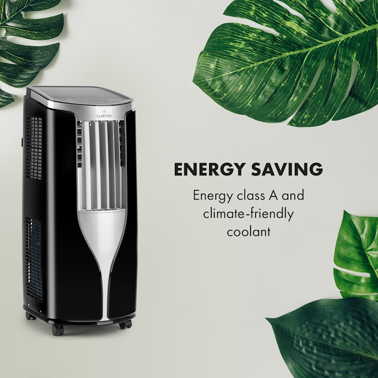 New Breeze 9, mobilná klimatizácia, 2.7 kW, trieda energetickej účinnosti A, diaľkový ovládač, čierna Strieborná čierna