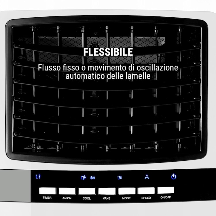 Baltic Blue Raffrescatore Ventilatore 65W 360m³/h Telecomando Bianco