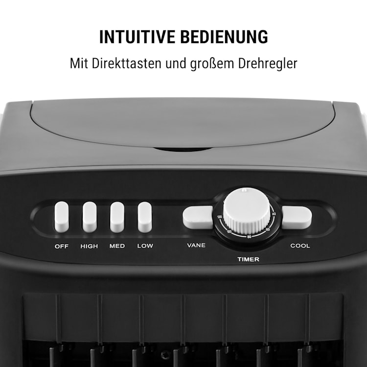 MCH-1 v2 3-in-1 Luftkühler Ventilator Luftbefeuchter 360 m³/h | 65 Watt | 7 Liter | 3 Geschwindigkeiten | Oszillation | Fernbedienung | mobil
