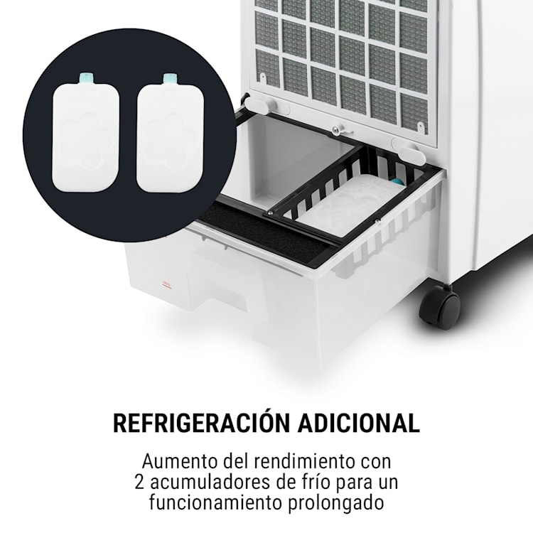 CTR-1 V2 4-en-1 Climatizador evaporativo Ventilador Humidificador Ionizador 7 litros 360 m³/h Blanco Blanco