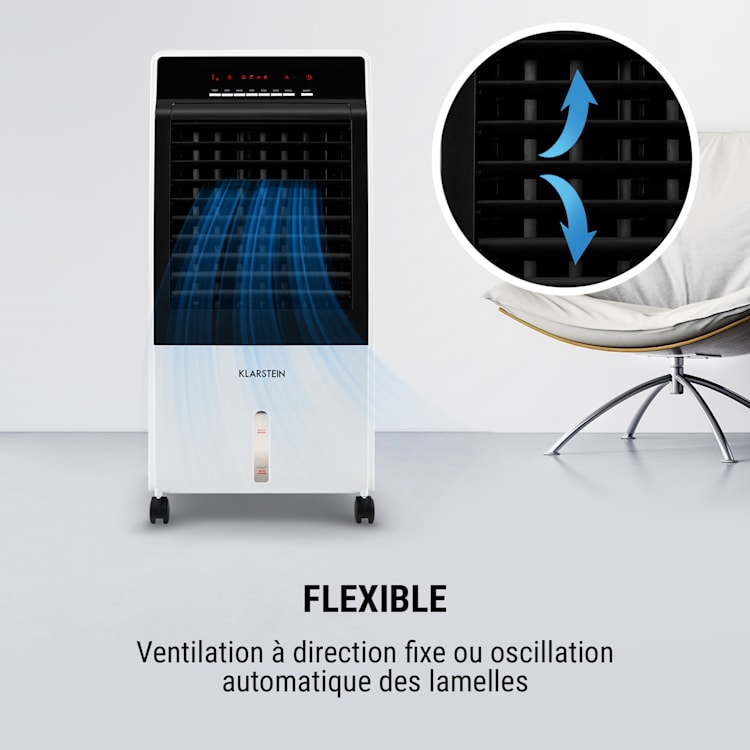 CTR-1 v2 4-en-1 rafraîchisseur d'air ventilateur humidificateur purificateur d'air 7 litres Blanc