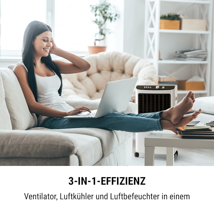 MCH-2 v2 3-in-1 Luftkühler Ventilator Luftbefeuchter 360 m³/h | 65 Watt | 7 Liter | 3 Geschwindigkeiten | Oszillation | Fernbedienung | mobil