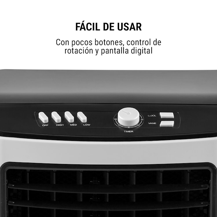 MCH21 V2 Climatizador evaporativo Ventilador Humidificador 3-en-1 móvil 65 W Blanko