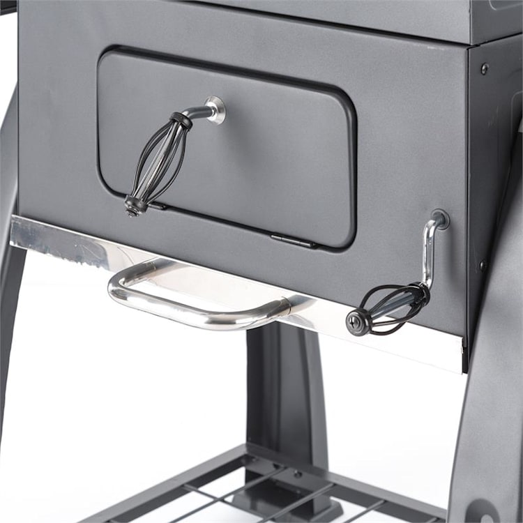 Bigfoot Holzkohlegrill Smoker BBQ-Grill 55 x 40 cm Stahl schwarz