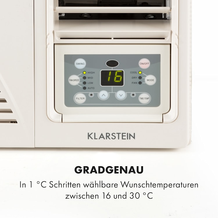 Frostik Fenster-Klimagerät 9.000 BTU/2,7 kW EEC A Fernbedienung