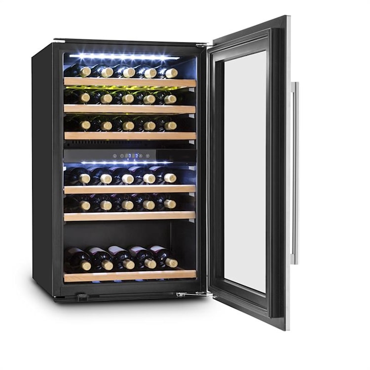 Vinsider 35D, vstavaná chladnička na víno, 128 litrov, 41 fliaš na víno, 2 zóny 35_bottles | 2 chladiace zóny | Nehrdzavejúca oceľ