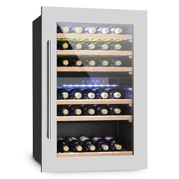 Vinsider 35D, vstavaná chladnička na víno, 128 litrov, 41 fliaš na víno, 2 zóny 35_bottles | 2 chladiace zóny | Nehrdzavejúca oceľ