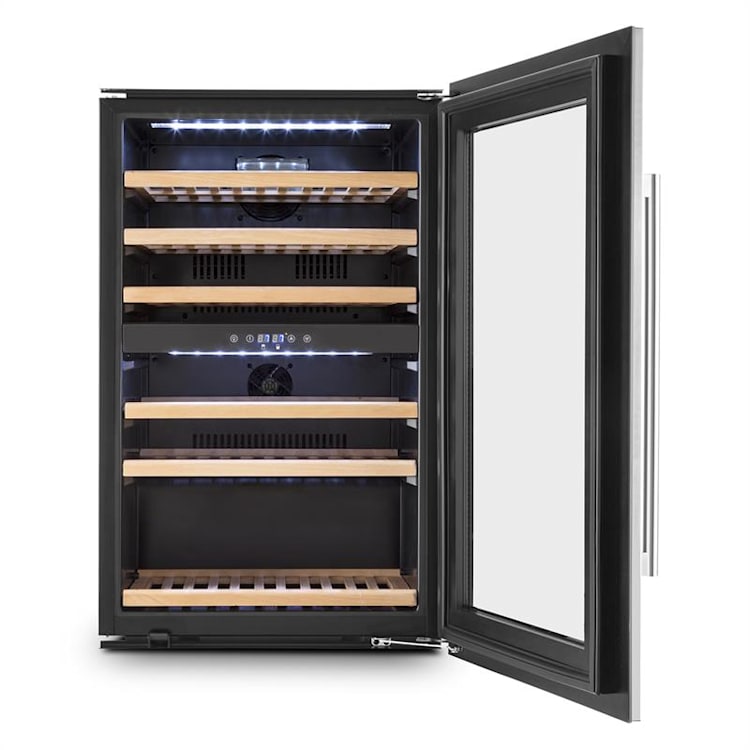 Vinsider 35D Einbau-Weinkühlschrank 35 Flaschen | 2 Kühlzonen | Edelstahl