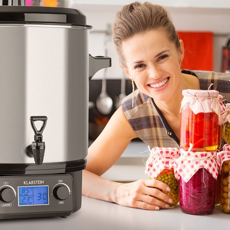 Biggie Digital Automat do wekowania Garnek do pasteryzacji 27 l 2000 W stal nierdzewna