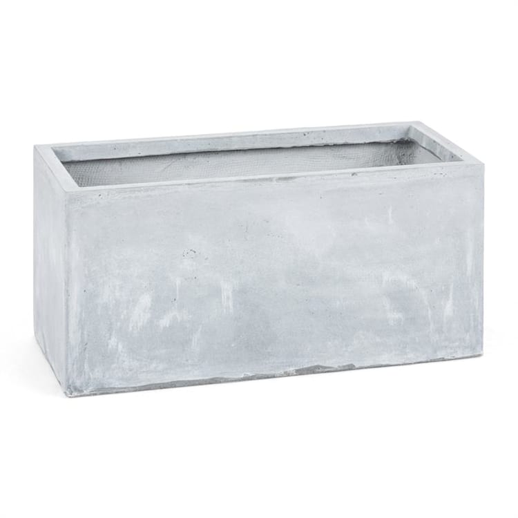Solidflor Pflanzkübel Pflanzgefäß 79,5x38x38 cm Fiberton grau 79,5 cm | Grau