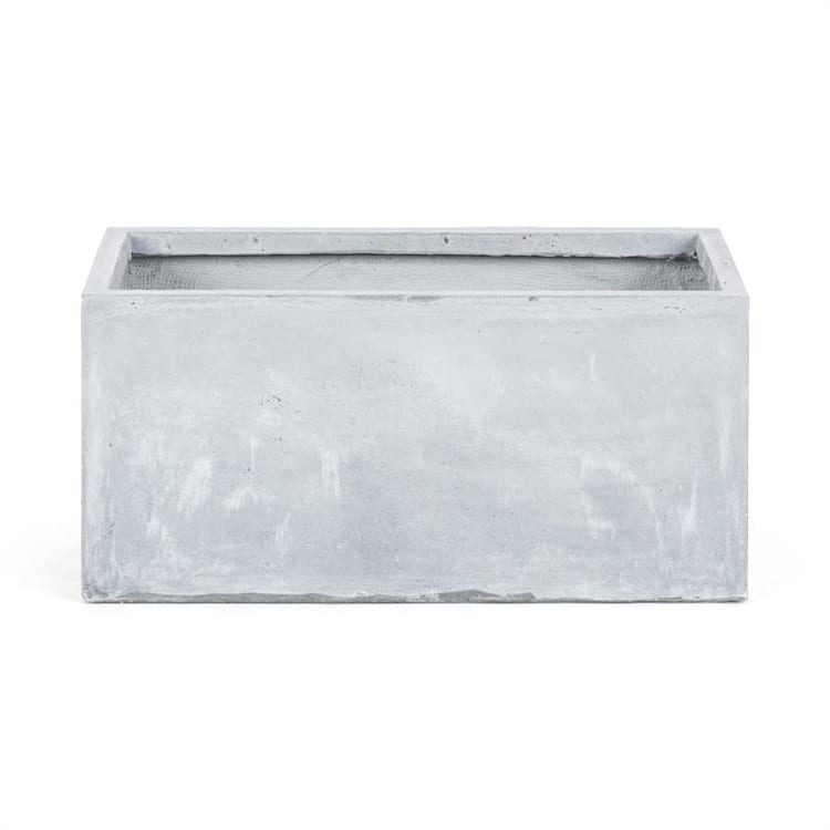 Solidflor Pflanzkübel Pflanzgefäß 79,5x38x38 cm Fiberton grau 79,5 cm | Grau