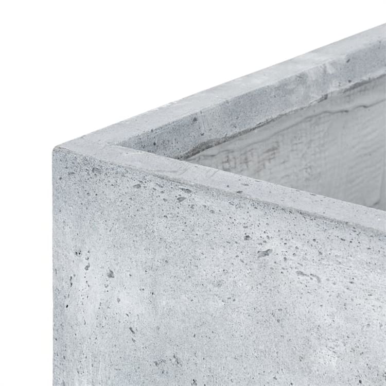 Solidflor Pflanzkübel Pflanzgefäß 79,5x38x38 cm Fiberton grau 79,5 cm | Grau