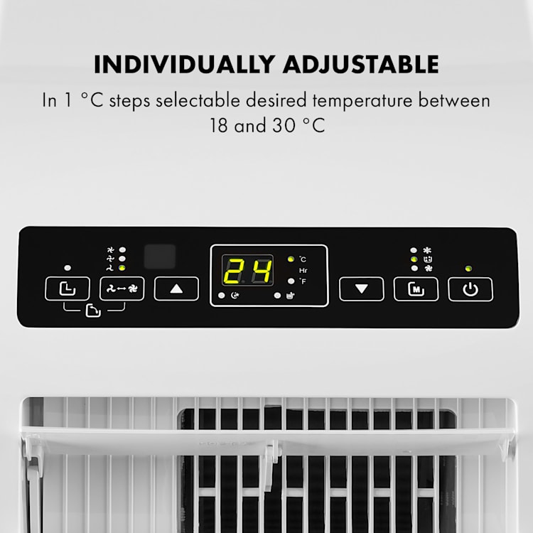 Metrobreeze Rom мобилен климатик 10000 BTU Клас A+ дистанционно управление, бял Бял