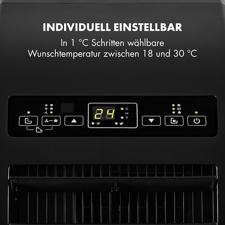 Metrobreeze Rom Klimaanlage 10.000 BTU/3,0 kW EEC A+ Schwarz