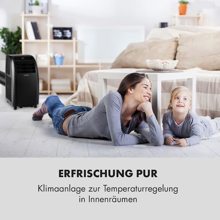 Metrobreeze Rom Klimaanlage 10.000 BTU/3,0 kW EEC A+ Schwarz