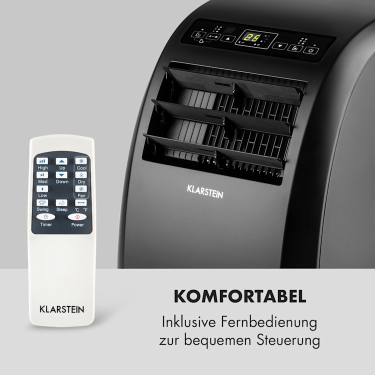 Metrobreeze Rom Klimaanlage 10.000 BTU/3,0 kW EEC A+ Schwarz