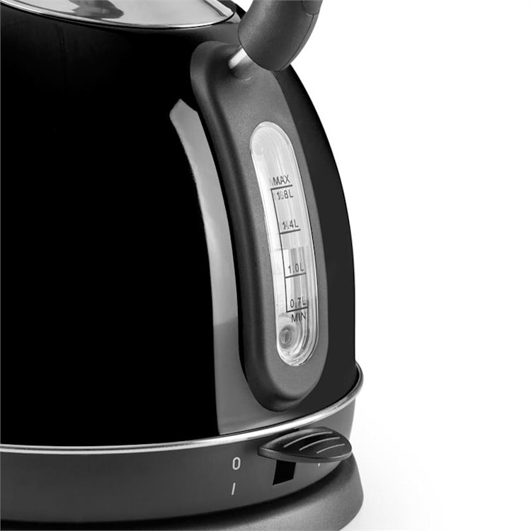 Teatime Wasserkocher Teekessel | 1850 - 2200 W | Fassungsvermögen: 1,8 l | Cool-Touch-Griff | rostfreier Edelstahl Schwarz