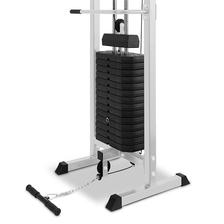 Cablefit, posilovací věž, přemostění, 2 x 77 kg, se 2 kladkami, ocel, stříbrná Stříbrná