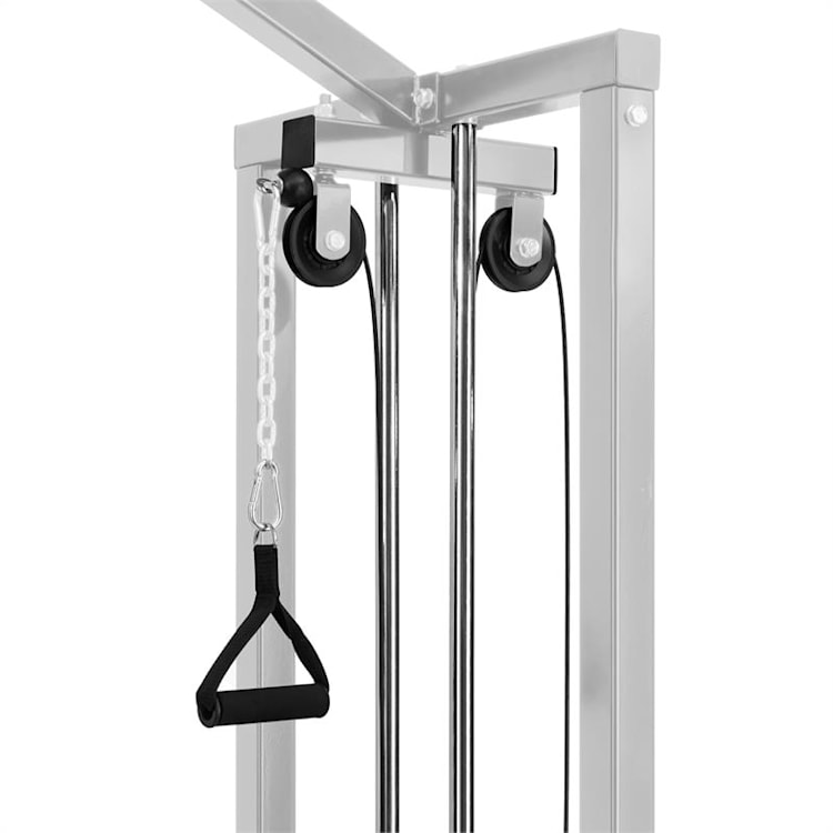 Cablefit, posilovací věž, přemostění, 2 x 77 kg, se 2 kladkami, ocel, stříbrná Stříbrná