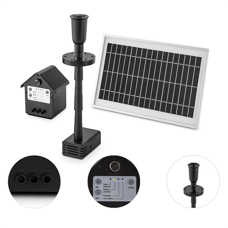 500 pumpa 500 l/h LED, baterija 500 Ltr/h