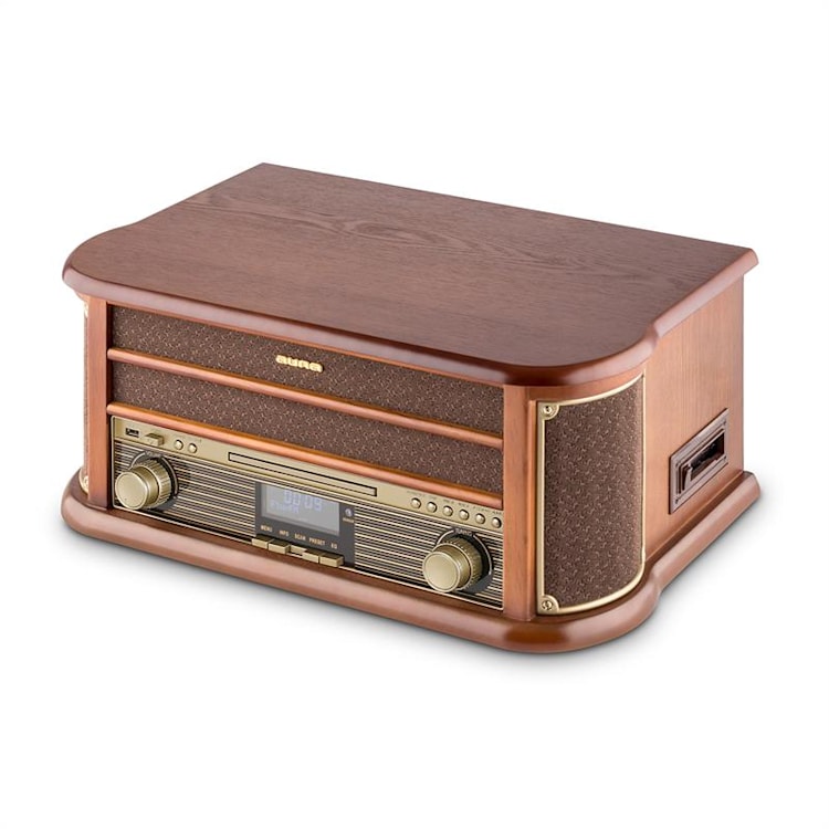 Belle Epoque 1908 Equipo estéreo retro DAB Tocadiscos DAB+ Bluetooth Marrón | CD-Player / Bluetooth / DAB Radio
