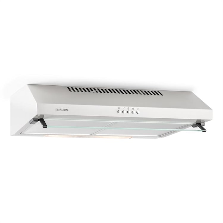 Purista wyciąg okap podszafkowy metal szkło 60cm 190m³/h zabudowa