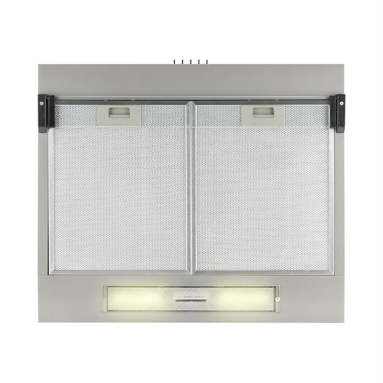 Purista wyciąg okap podszafkowy metal szkło 60cm 190m³/h zabudowa