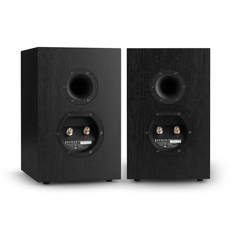 Reference 802 Twee-Wegs Boekenplankluidspreker Paar zwart Black Wood | No Cover