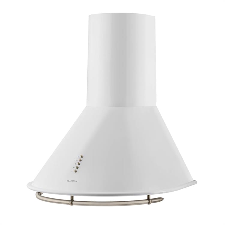 Lumio Neo, Bele barve, Retro dimnična kuhinjska napa, 60 cm, 610 m³/uro, nerjaveče jeklo