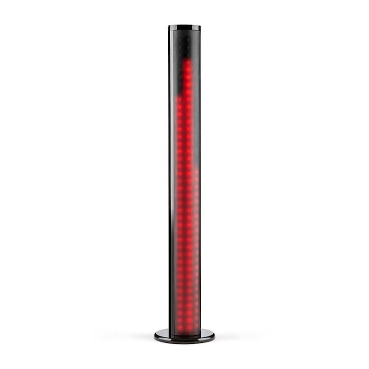 Light Up Tower Speaker Turmlautsprecher 2 x 7 W RMS BT LED USB UKW Schwarz