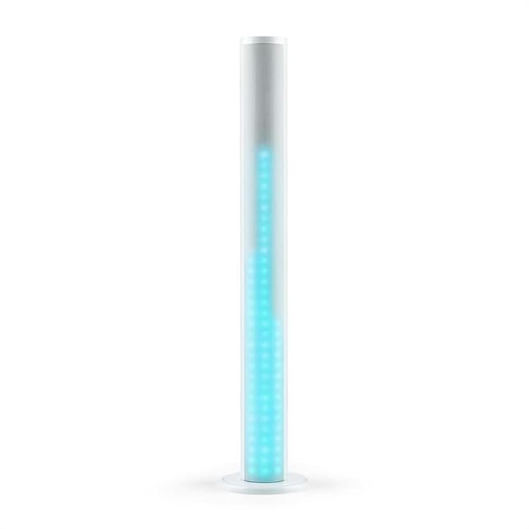 Light Up Tower Speaker 2 x 7 W (RMS) Bluetooth LED USB VHF Telecomando Bianco