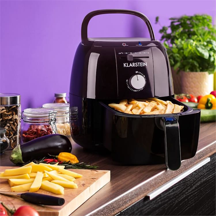 VITAIR FRIES BASIC фритюрник с топъл въздух без олио 1400W 3л черен Черно