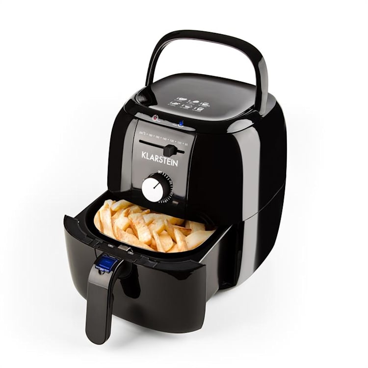 VITAIR FRIES BASIC фритюрник с топъл въздух без олио 1400W 3л черен Черно