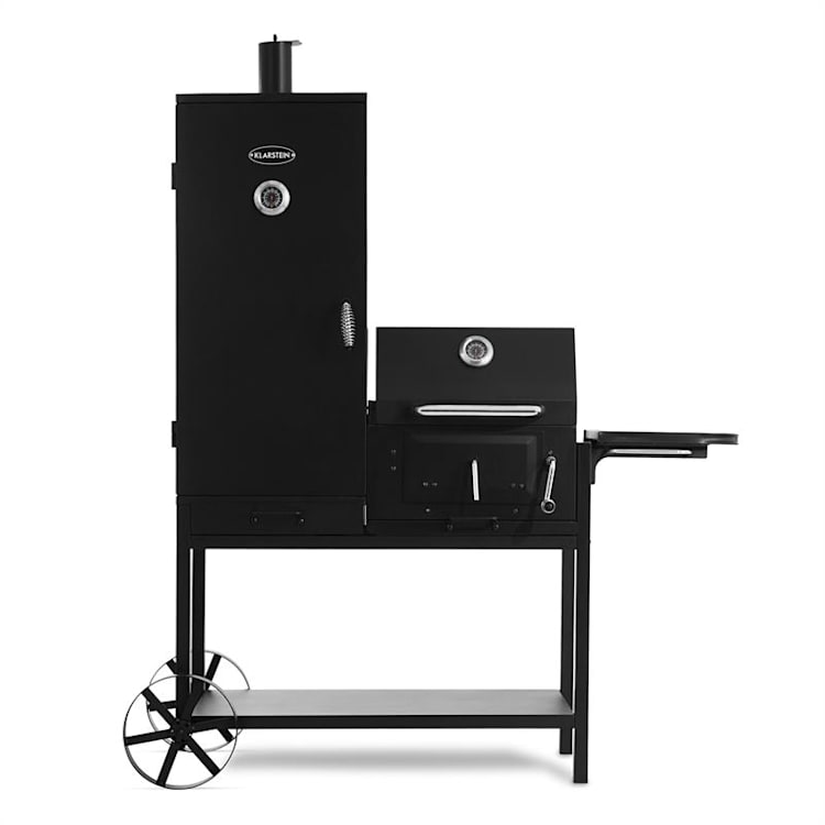 Fleischbrocken Barbacoa de carbón Ahumador Parrilla negra