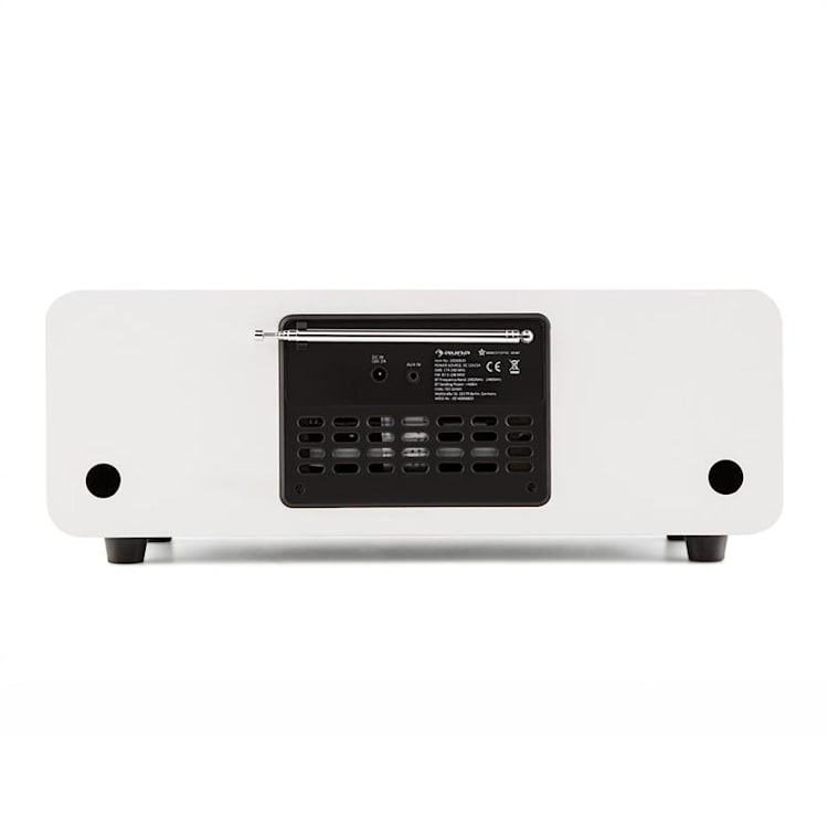 Melodia CD DAB+/OUC Desktop Radio Lettore CD Bluetooth Alarm Snooze bianco