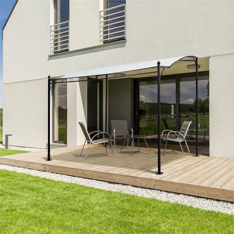 Allure Pergola Auvent 300x250cm Polyester 180 g/m² imperméable - beige Beige