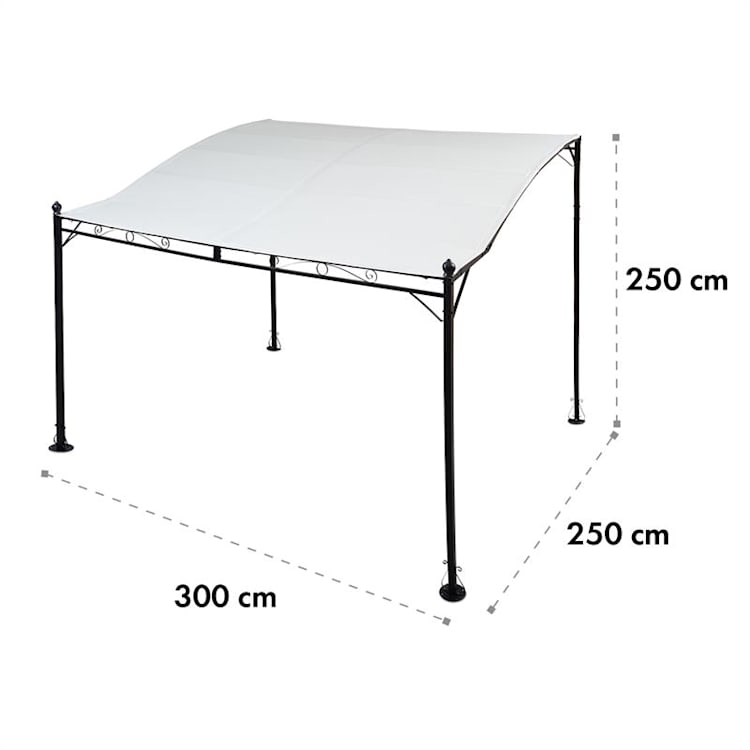Allure Pergola Auvent 300x250cm Polyester 180 g/m² imperméable - beige Beige