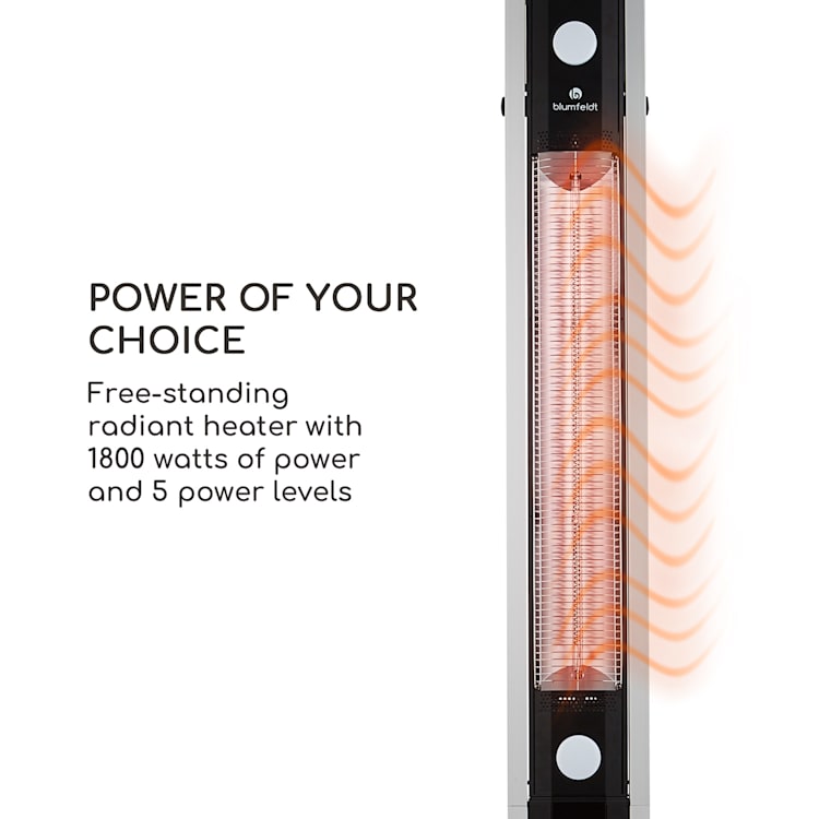 Aspire grijač za terasu Infracrveni ugljik 1800W IP34 zakretna ruka